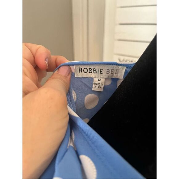 Robbie Bee Polka-dotted dress size Medium - Picture 9 of 9